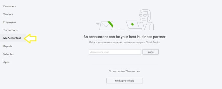 Quickbooks Online MyAccountant