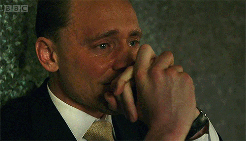 tom hiddleston stressed